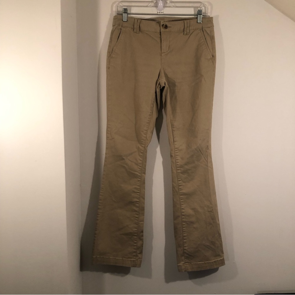 Missimo Tan Mid Rise Bootcut Pants